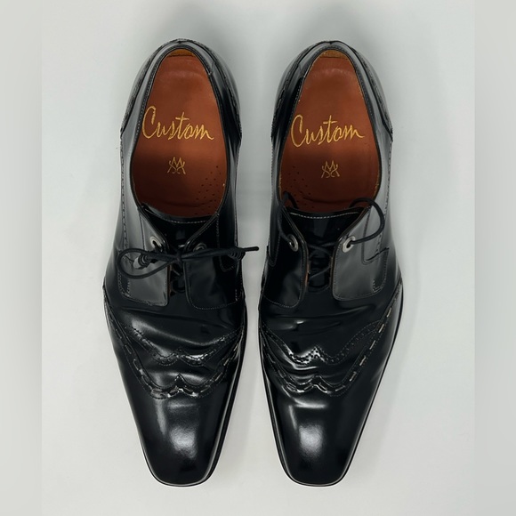 MEZLAN Classic Cap/Wing tip Dress shoes, 10 M, Black - Picture 4 of 10